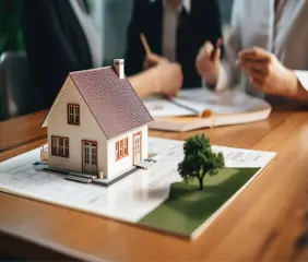 계약서와 주택 이미지