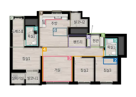 46제곱의 도면입니다